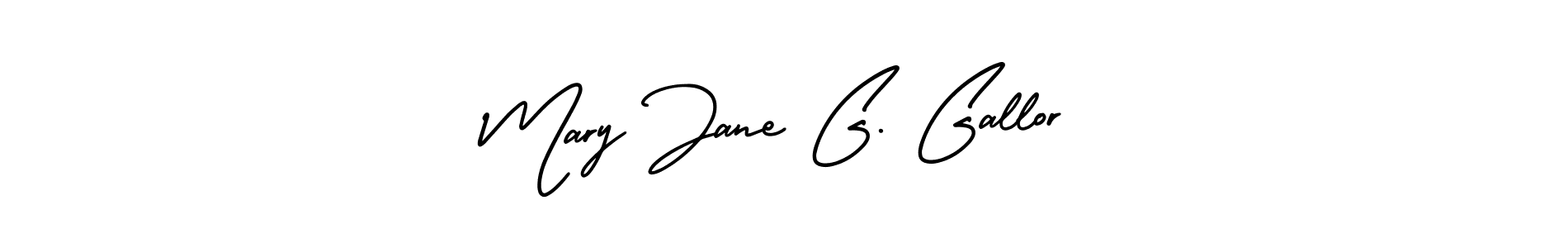 How to make Mary Jane G. Gallor name signature. Use AmerikaSignatureDemo-Regular style for creating short signs online. This is the latest handwritten sign. Mary Jane G. Gallor signature style 3 images and pictures png