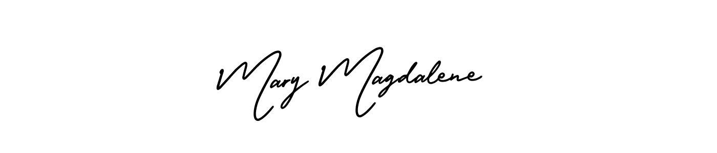 Mary Magdalene stylish signature style. Best Handwritten Sign (AmerikaSignatureDemo-Regular) for my name. Handwritten Signature Collection Ideas for my name Mary Magdalene. Mary Magdalene signature style 3 images and pictures png