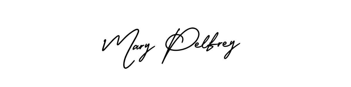 The best way (AmerikaSignatureDemo-Regular) to make a short signature is to pick only two or three words in your name. The name Mary Pelfrey include a total of six letters. For converting this name. Mary Pelfrey signature style 3 images and pictures png