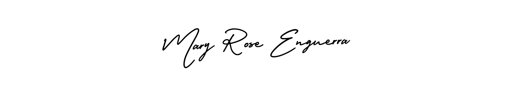 How to make Mary Rose Enguerra name signature. Use AmerikaSignatureDemo-Regular style for creating short signs online. This is the latest handwritten sign. Mary Rose Enguerra signature style 3 images and pictures png