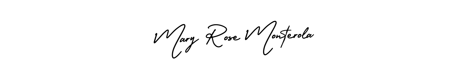 Mary Rose Monterola stylish signature style. Best Handwritten Sign (AmerikaSignatureDemo-Regular) for my name. Handwritten Signature Collection Ideas for my name Mary Rose Monterola. Mary Rose Monterola signature style 3 images and pictures png