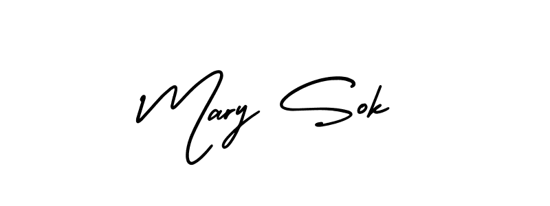 Create a beautiful signature design for name Mary Sok. With this signature (AmerikaSignatureDemo-Regular) fonts, you can make a handwritten signature for free. Mary Sok signature style 3 images and pictures png