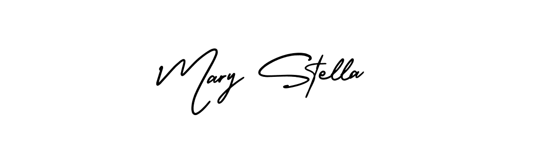 Design your own signature with our free online signature maker. With this signature software, you can create a handwritten (AmerikaSignatureDemo-Regular) signature for name Mary Stella. Mary Stella signature style 3 images and pictures png