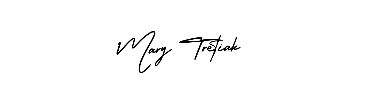 How to make Mary Tretiak signature? AmerikaSignatureDemo-Regular is a professional autograph style. Create handwritten signature for Mary Tretiak name. Mary Tretiak signature style 3 images and pictures png