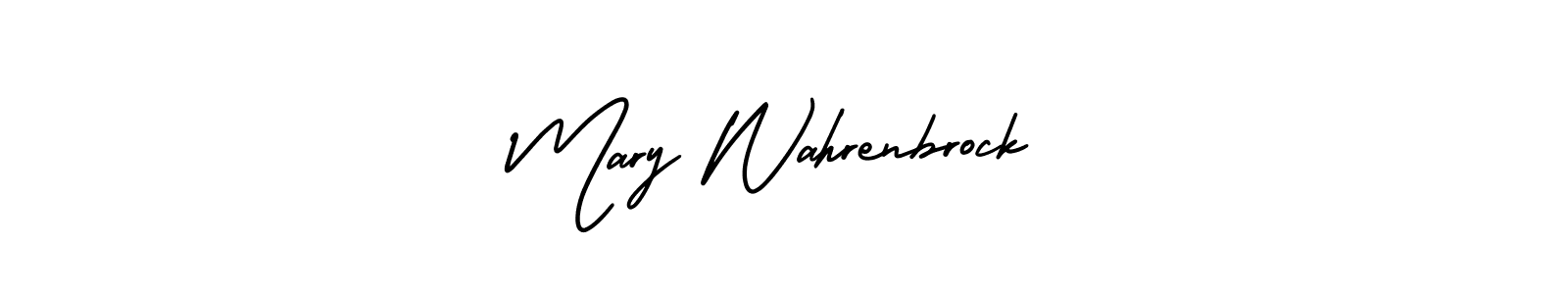 How to Draw Mary Wahrenbrock signature style? AmerikaSignatureDemo-Regular is a latest design signature styles for name Mary Wahrenbrock. Mary Wahrenbrock signature style 3 images and pictures png