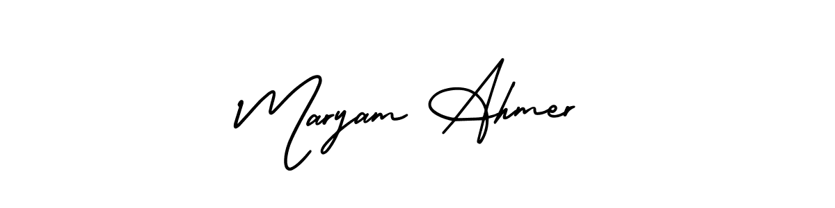 Also we have Maryam Ahmer name is the best signature style. Create professional handwritten signature collection using AmerikaSignatureDemo-Regular autograph style. Maryam Ahmer signature style 3 images and pictures png