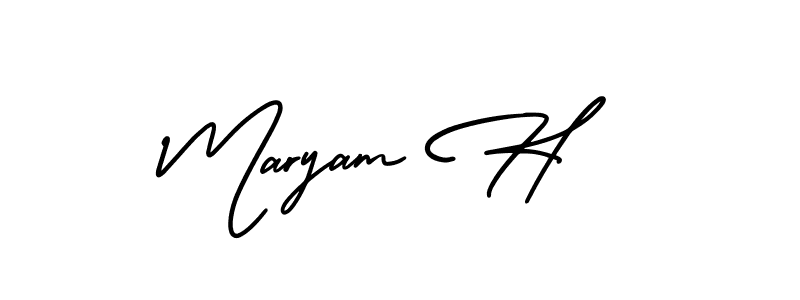 Best and Professional Signature Style for Maryam H. AmerikaSignatureDemo-Regular Best Signature Style Collection. Maryam H signature style 3 images and pictures png