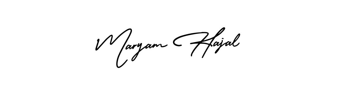 Best and Professional Signature Style for Maryam Hajal. AmerikaSignatureDemo-Regular Best Signature Style Collection. Maryam Hajal signature style 3 images and pictures png