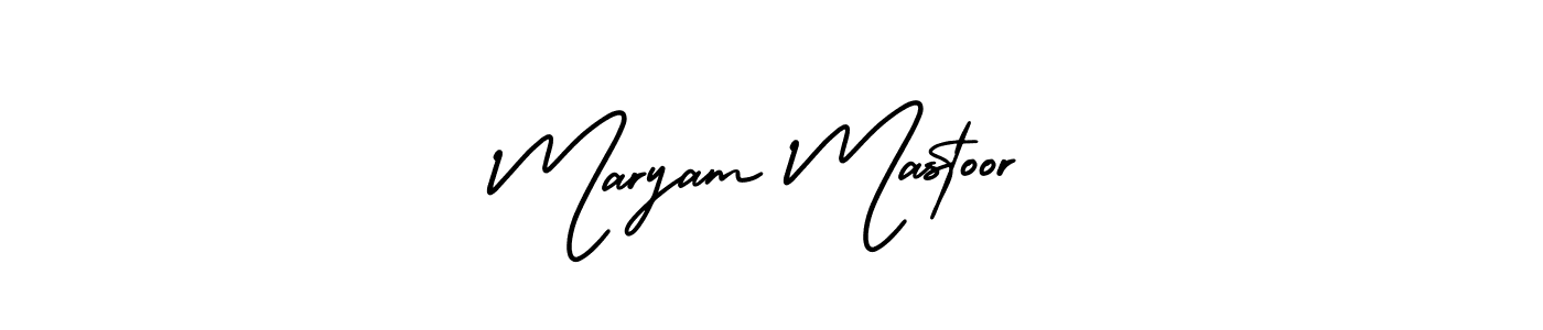 Design your own signature with our free online signature maker. With this signature software, you can create a handwritten (AmerikaSignatureDemo-Regular) signature for name Maryam Mastoor. Maryam Mastoor signature style 3 images and pictures png