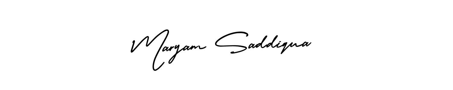 Make a beautiful signature design for name Maryam Saddiqua. Use this online signature maker to create a handwritten signature for free. Maryam Saddiqua signature style 3 images and pictures png