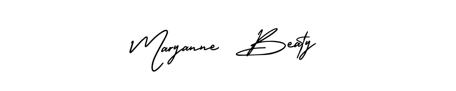 How to make Maryanne  Beaty signature? AmerikaSignatureDemo-Regular is a professional autograph style. Create handwritten signature for Maryanne  Beaty name. Maryanne  Beaty signature style 3 images and pictures png