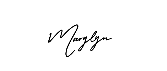 Use a signature maker to create a handwritten signature online. With this signature software, you can design (AmerikaSignatureDemo-Regular) your own signature for name Marylyn. Marylyn signature style 3 images and pictures png