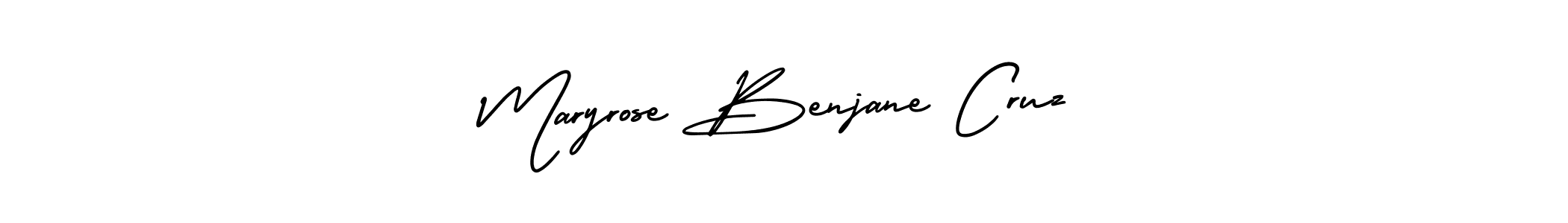 How to make Maryrose Benjane Cruz signature? AmerikaSignatureDemo-Regular is a professional autograph style. Create handwritten signature for Maryrose Benjane Cruz name. Maryrose Benjane Cruz signature style 3 images and pictures png