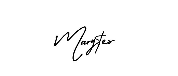 How to Draw Marytes signature style? AmerikaSignatureDemo-Regular is a latest design signature styles for name Marytes. Marytes signature style 3 images and pictures png