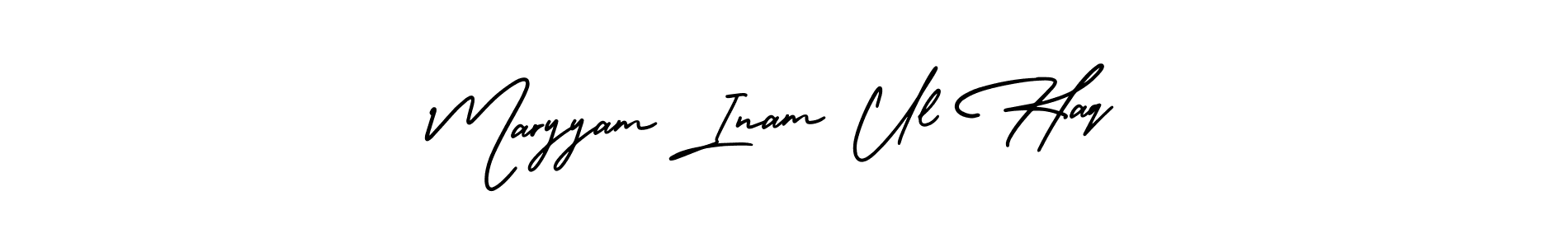 Also we have Maryyam Inam Ul Haq name is the best signature style. Create professional handwritten signature collection using AmerikaSignatureDemo-Regular autograph style. Maryyam Inam Ul Haq signature style 3 images and pictures png