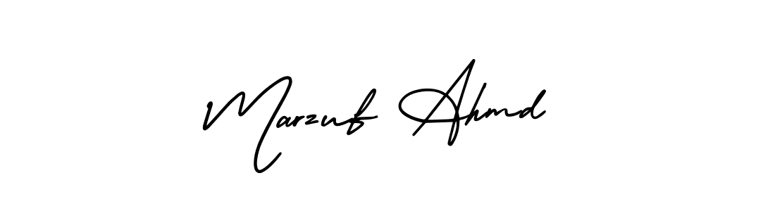 if you are searching for the best signature style for your name Marzuf Ahmd. so please give up your signature search. here we have designed multiple signature styles  using AmerikaSignatureDemo-Regular. Marzuf Ahmd signature style 3 images and pictures png