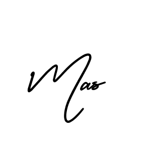 Make a beautiful signature design for name Mas. With this signature (AmerikaSignatureDemo-Regular) style, you can create a handwritten signature for free. Mas signature style 3 images and pictures png