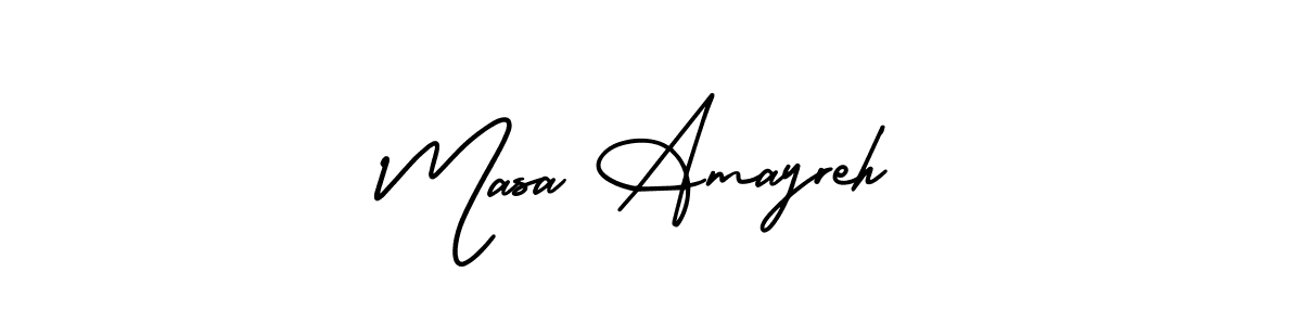 if you are searching for the best signature style for your name Masa Amayreh. so please give up your signature search. here we have designed multiple signature styles  using AmerikaSignatureDemo-Regular. Masa Amayreh signature style 3 images and pictures png