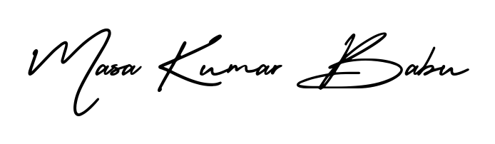 Make a beautiful signature design for name Masa Kumar Babu. Use this online signature maker to create a handwritten signature for free. Masa Kumar Babu signature style 3 images and pictures png