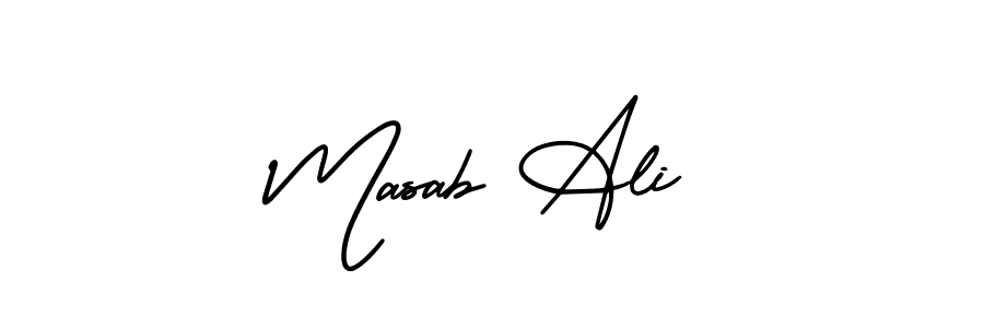 Also we have Masab Ali name is the best signature style. Create professional handwritten signature collection using AmerikaSignatureDemo-Regular autograph style. Masab Ali signature style 3 images and pictures png