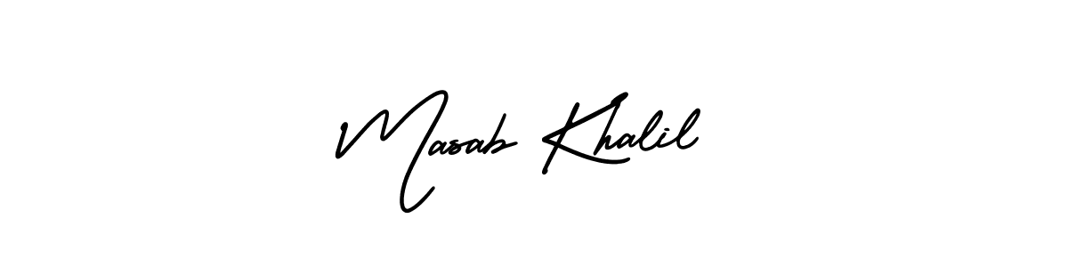 Make a beautiful signature design for name Masab Khalil. Use this online signature maker to create a handwritten signature for free. Masab Khalil signature style 3 images and pictures png