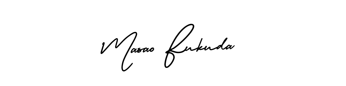 if you are searching for the best signature style for your name Masao Fukuda. so please give up your signature search. here we have designed multiple signature styles  using AmerikaSignatureDemo-Regular. Masao Fukuda signature style 3 images and pictures png