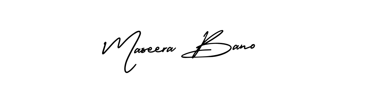 AmerikaSignatureDemo-Regular is a professional signature style that is perfect for those who want to add a touch of class to their signature. It is also a great choice for those who want to make their signature more unique. Get Maseera Bano name to fancy signature for free. Maseera Bano signature style 3 images and pictures png