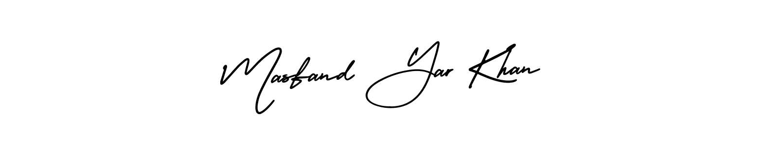 How to make Masfand Yar Khan signature? AmerikaSignatureDemo-Regular is a professional autograph style. Create handwritten signature for Masfand Yar Khan name. Masfand Yar Khan signature style 3 images and pictures png