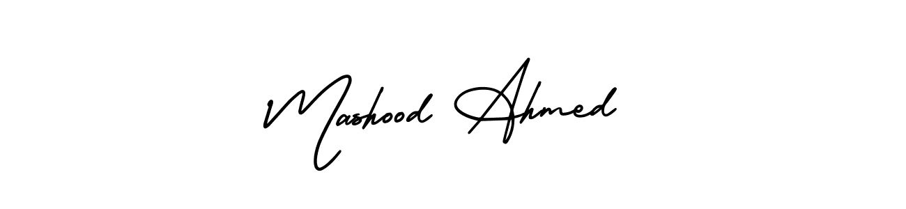 AmerikaSignatureDemo-Regular is a professional signature style that is perfect for those who want to add a touch of class to their signature. It is also a great choice for those who want to make their signature more unique. Get Mashood Ahmed name to fancy signature for free. Mashood Ahmed signature style 3 images and pictures png