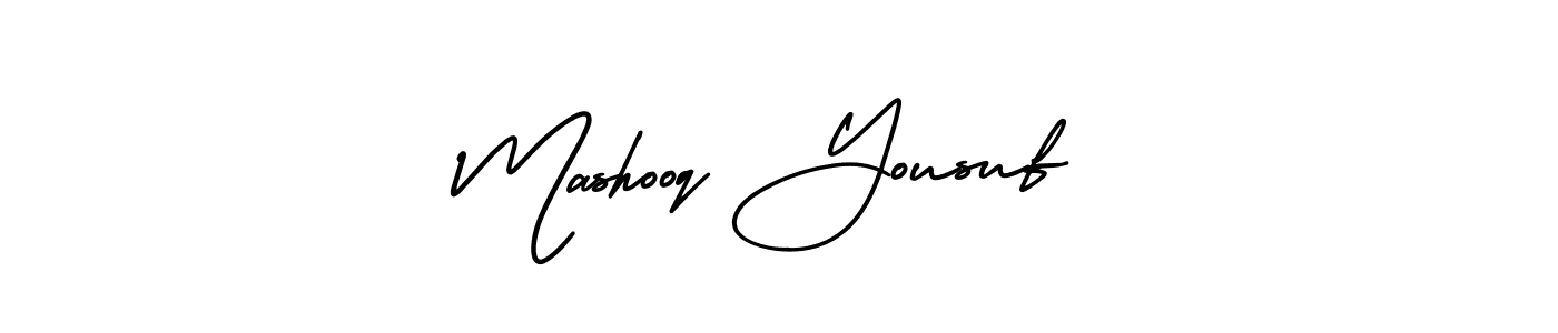 Mashooq Yousuf stylish signature style. Best Handwritten Sign (AmerikaSignatureDemo-Regular) for my name. Handwritten Signature Collection Ideas for my name Mashooq Yousuf. Mashooq Yousuf signature style 3 images and pictures png