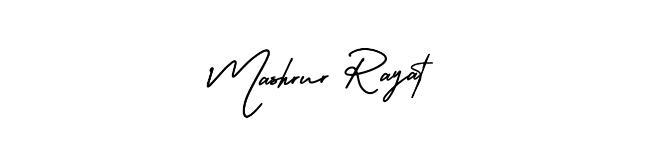 Design your own signature with our free online signature maker. With this signature software, you can create a handwritten (AmerikaSignatureDemo-Regular) signature for name Mashrur Rayat. Mashrur Rayat signature style 3 images and pictures png
