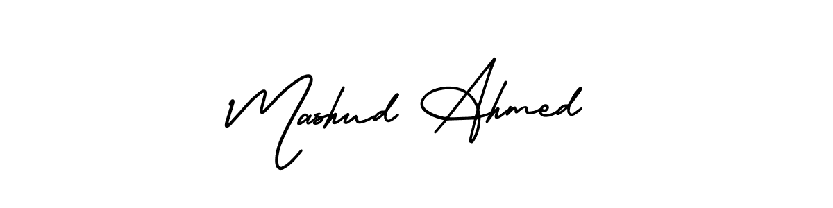 Design your own signature with our free online signature maker. With this signature software, you can create a handwritten (AmerikaSignatureDemo-Regular) signature for name Mashud Ahmed. Mashud Ahmed signature style 3 images and pictures png