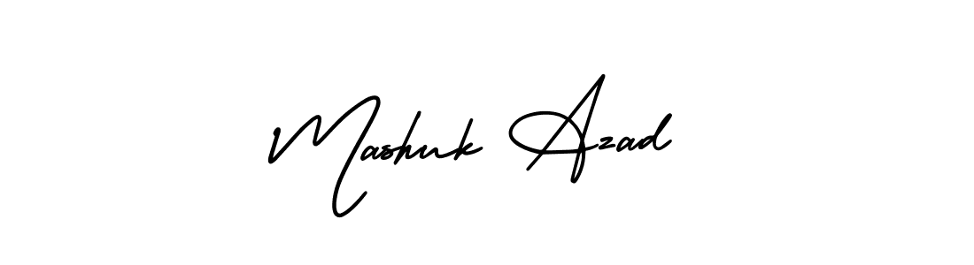 AmerikaSignatureDemo-Regular is a professional signature style that is perfect for those who want to add a touch of class to their signature. It is also a great choice for those who want to make their signature more unique. Get Mashuk Azad name to fancy signature for free. Mashuk Azad signature style 3 images and pictures png