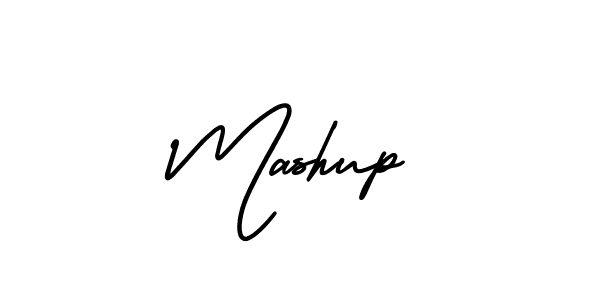 How to make Mashup signature? AmerikaSignatureDemo-Regular is a professional autograph style. Create handwritten signature for Mashup name. Mashup signature style 3 images and pictures png