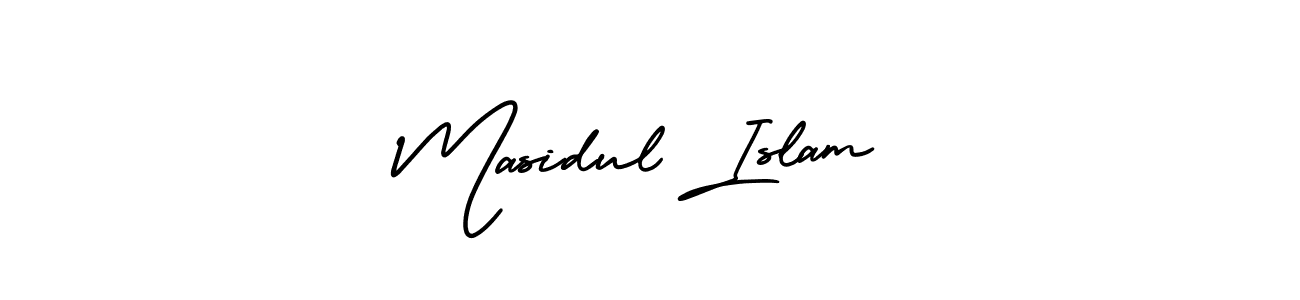 Design your own signature with our free online signature maker. With this signature software, you can create a handwritten (AmerikaSignatureDemo-Regular) signature for name Masidul Islam. Masidul Islam signature style 3 images and pictures png