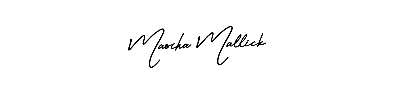 It looks lik you need a new signature style for name Masiha Mallick. Design unique handwritten (AmerikaSignatureDemo-Regular) signature with our free signature maker in just a few clicks. Masiha Mallick signature style 3 images and pictures png