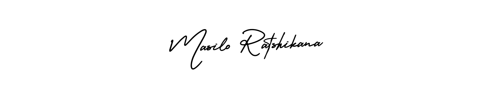 Design your own signature with our free online signature maker. With this signature software, you can create a handwritten (AmerikaSignatureDemo-Regular) signature for name Masilo Ratshikana. Masilo Ratshikana signature style 3 images and pictures png