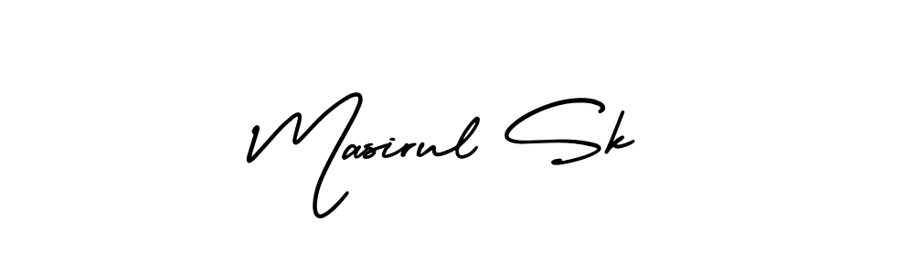 How to make Masirul Sk signature? AmerikaSignatureDemo-Regular is a professional autograph style. Create handwritten signature for Masirul Sk name. Masirul Sk signature style 3 images and pictures png