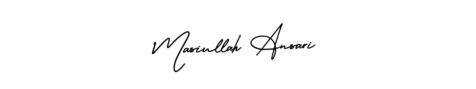 Here are the top 10 professional signature styles for the name Masiullah Ansari. These are the best autograph styles you can use for your name. Masiullah Ansari signature style 3 images and pictures png