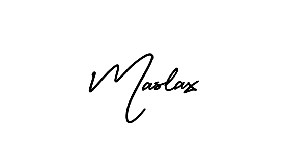 Make a beautiful signature design for name Maslax. Use this online signature maker to create a handwritten signature for free. Maslax signature style 3 images and pictures png