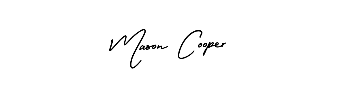 It looks lik you need a new signature style for name Mason Cooper. Design unique handwritten (AmerikaSignatureDemo-Regular) signature with our free signature maker in just a few clicks. Mason Cooper signature style 3 images and pictures png