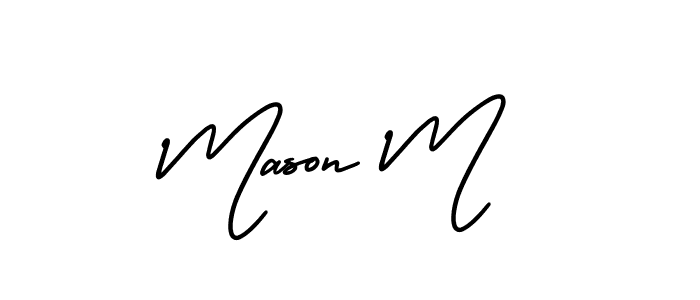 Make a beautiful signature design for name Mason M. Use this online signature maker to create a handwritten signature for free. Mason M signature style 3 images and pictures png