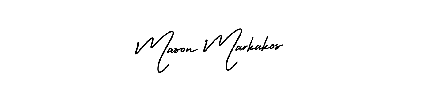 Best and Professional Signature Style for Mason Markakos. AmerikaSignatureDemo-Regular Best Signature Style Collection. Mason Markakos signature style 3 images and pictures png