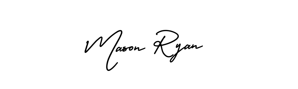 Use a signature maker to create a handwritten signature online. With this signature software, you can design (AmerikaSignatureDemo-Regular) your own signature for name Mason Ryan. Mason Ryan signature style 3 images and pictures png