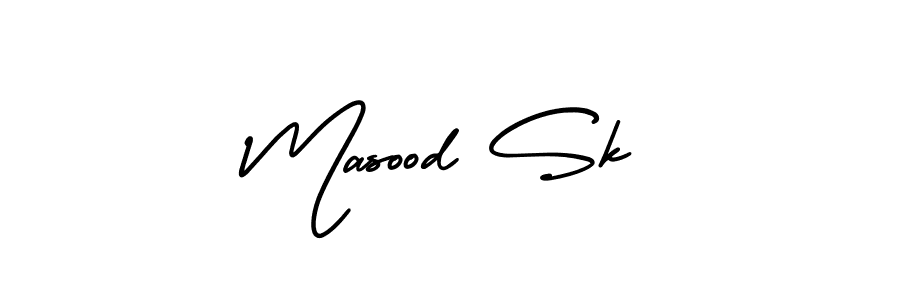 if you are searching for the best signature style for your name Masood Sk. so please give up your signature search. here we have designed multiple signature styles  using AmerikaSignatureDemo-Regular. Masood Sk signature style 3 images and pictures png