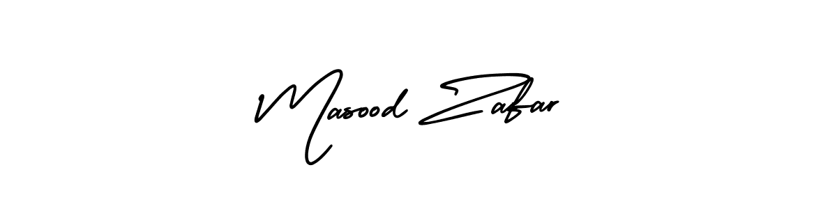 You should practise on your own different ways (AmerikaSignatureDemo-Regular) to write your name (Masood Zafar) in signature. don't let someone else do it for you. Masood Zafar signature style 3 images and pictures png