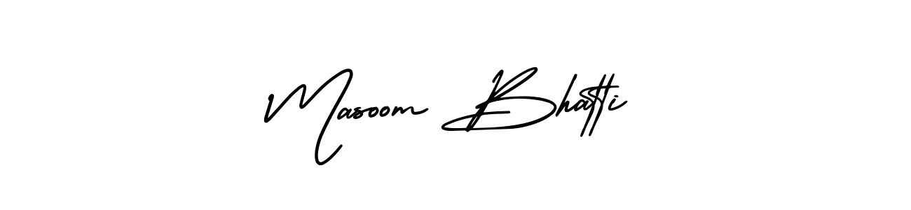 You can use this online signature creator to create a handwritten signature for the name Masoom Bhatti. This is the best online autograph maker. Masoom Bhatti signature style 3 images and pictures png