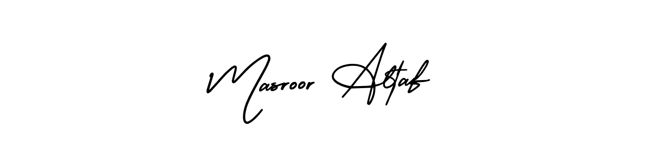 How to make Masroor Altaf name signature. Use AmerikaSignatureDemo-Regular style for creating short signs online. This is the latest handwritten sign. Masroor Altaf signature style 3 images and pictures png