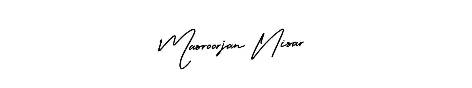Make a beautiful signature design for name Masroorjan Nisar. Use this online signature maker to create a handwritten signature for free. Masroorjan Nisar signature style 3 images and pictures png