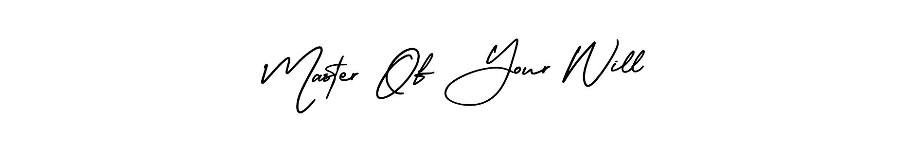 Master Of Your Will stylish signature style. Best Handwritten Sign (AmerikaSignatureDemo-Regular) for my name. Handwritten Signature Collection Ideas for my name Master Of Your Will. Master Of Your Will signature style 3 images and pictures png